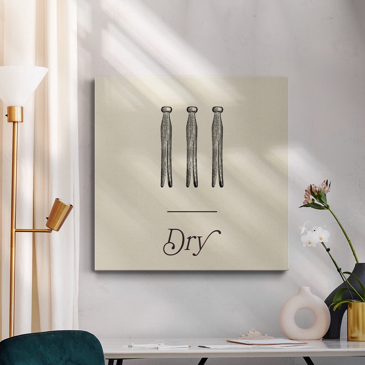 Wexford Home Laundry Sign II-Premium Gallery Wrapped Canvas, 32" x 32" - Ready to Hang