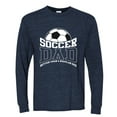 thumbnail image 2 of Wild Bobby, Soccer Dad Better Than a Regular Dad Father's Day Mens Long Sleeve Shirt, Vintage Heather Navy, Small, 2 of 6
