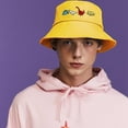 thumbnail image 2 of Fashion Embroidery Bucket Hat Cotton Beach Fisherman Hats for Women Girls, 2 of 7