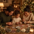 thumbnail image 6 of 12Pack Christmas Text Theme Diamond Art Kits for Adults, Wooden Ornaments for Christmas Tree, 6 of 7