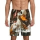 thumbnail image 1 of Balery Cartoon Scottish Duck Pantalones cortos de pijama de punto de algodón para hombre con cinturilla y bolsillos-4X-Large, 1 of 6