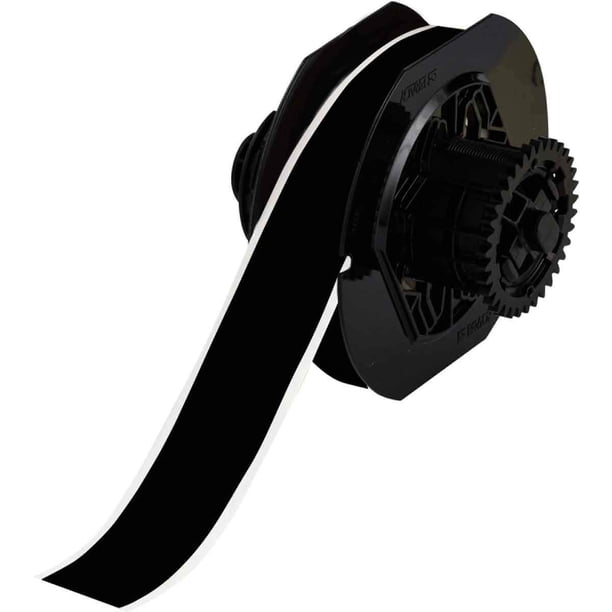 Cinta de vinilo Brady B30C-1125-595-BK B-595 de 30 m x 2,86 cm, color negro