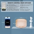 thumbnail image 5 of TYNZEO Essential Oil Diffuser Aromatherapy Humidifier: 500ml Grain Ultrasonic Aroma Air Vaporizer for Large Room Quiet Mist Humidifiers, 5 of 6