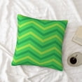 thumbnail image 4 of LNWH Decorative Pillow Covers, Green Wavy Lines Square Sofa Decorative Knit Pillow Case, 12"x12", 4 of 8