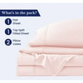 thumbnail image 3 of California King Size 28" Split Top Flex Head Sheet Set - 100% Egyptian Cotton, 600 Thread Count, Adjustable Bed, 4-Piece Set, 15" Deep Pockets Color Blush-Pink Solid, 3 of 5
