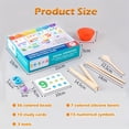 thumbnail image 1 of HLONK Wooden Colorful Digital Puzzle And Bead Pairing Game Toys Set  to Help Develop Fine Motor Skills  with Colorful Beads  Matching Cards for Cognitive Skills Development  Perfect Easte, 1 of 7