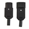 thumbnail image 4 of Electrical Ac Outlet 3 Female/Male Inlet Connector 3 Pin Socket Mount Male+Female, 4 of 9