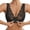 yue866-Black, variant on khonts,Women's Lace Front Hook Closure Bras Wireless Push up Bra No Padded Gathering Bralettes White XL