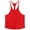 Red, variant on Timegard Tank Tops Mens Workout Tee Shirts Racerback Round Neck Sleeveless Comfy Casual Running Tops