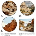 thumbnail image 3 of Designart "Endless Journey Through the Canyon" Landscapes Canvas Print, 3 of 5
