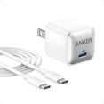 thumbnail image 1 of Anker Cargador 511 (Nano Pro) 20W PIQ 3.0 Cargador USB-C Fuente de alimentació Ártico Blanco (6ft 3A, 1 of 5