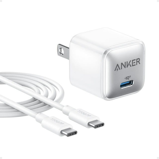 Anker Cargador 511 (Nano Pro) 20W PIQ 3.0 Cargador USB-C Fuente de alimentació Ártico Blanco (6ft 3A