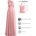thumbnail image 2 of MaxxMarket Infinity Dress with Bandeau, Convertible Bridesmaid Dress, Long, Plus Size, Multi-Way Dress, Twist Wrap Dress, 2 of 6