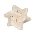 thumbnail image 5 of 7" Tan Travertine Stone Interlocking Decorative Object Modern Glam Accent for Home, Office, Bedroom, or Living Room, 5 of 10