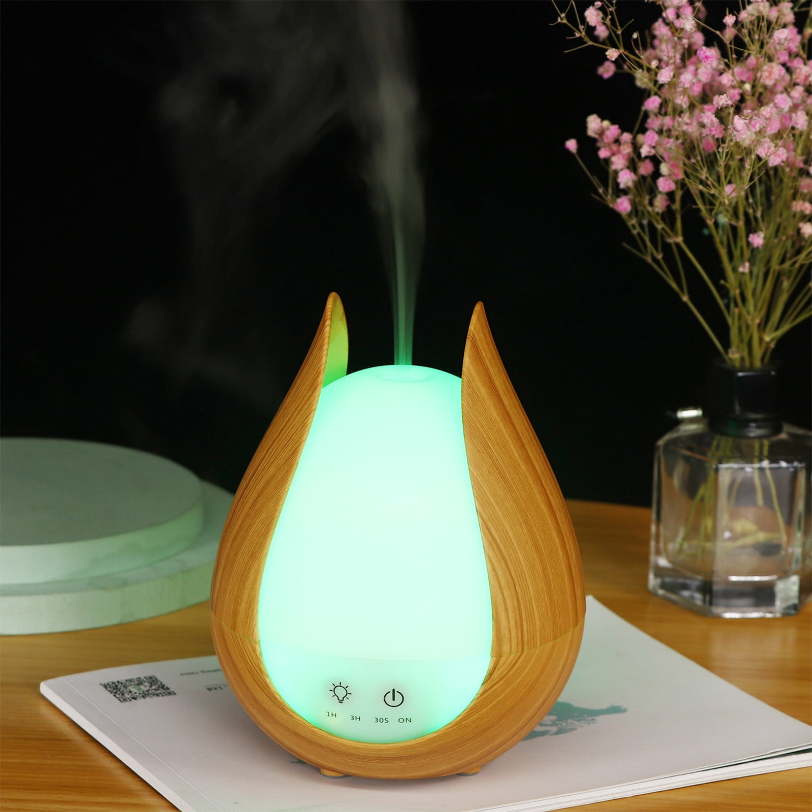 AZXY Cool Mist Humidifiers,Humidifiers for Bedroom,Cute Small Humidifier for Home Large Room with Lihgt,Quiet Aromatherapy Oil Diffuser Humidifier for Car Plants Desktop Kids Clearance
