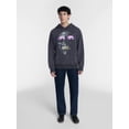thumbnail image 2 of Halloween Oversized Fit Grim Reaper Graveyard Graphic Fleece Hoodie Sweatshirt, Men's Sizes XS-4XLT, 2 of 5