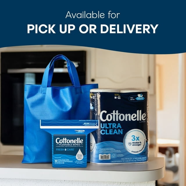 (2 Pack) Cottonelle Fresh Care Flushable Wet Wipes, 1 Resealable Bag