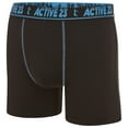 thumbnail image 3 of Active 23 Mens 6-Pack Performance Boxer Briefs, Cool Dry Fit Athletic Underwear, Moisture Wicking Support Boxers, Blue/Large, 3 of 6