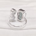 thumbnail image 5 of Natural Aquamarine Ring, Rough Aquamarine Gemstone Ring, March Birthstone, Triple Stone, 925 Sterling Silver, Womens Ring, Christmas, Adjustable Ring, Handmade, Statement Jewelry, Raw Gemstone Jewelry, 5 of 5