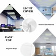 thumbnail image 5 of Sage Green Checkered Fluorescent Light Covers, Farmhouse Buffalo Plaid Magnetic Light Covers for Ceiling Lights, Fluorescent Ceiling Shade Filters for Classroom Bedroom Office 4x2Ft x 4PCS, 5 of 8