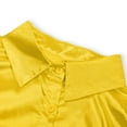 thumbnail image 5 of DuoJiaJ Women's Fashionable Casual Color Solid Color Commuting Vest Shirt Top Women's Shirts Yellow XXXL, 5 of 5