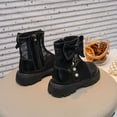 thumbnail image 4 of YMUQEIGH Children's Boots Kids Girls' Boots Outdoor Lace Up Boots Ankle Boots Short Toddler/Little Kids Boots Boys' boots, 4 of 7