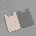 thumbnail image 5 of Mobile Holder Holder Silicone Stick on Cell Phone Wallet with Pocket Portable Self Adhesive Case Pouch Sleeve Pocket Wallet for Smartphones （ 3pcs Grey ） Phone Pocket, 5 of 5
