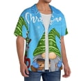 thumbnail image 2 of Kdxio Men's Hawaiian Shirt for Men Short Sleeve Shirt Merry Christmas Gnome Summer Casual Holiday Beach Button Down T-Shirts, 2 of 5