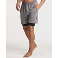 thumbnail image 5 of Real Essentials 5 Pack: Mens Compression Shorts - Quick Dry Performance Active Underwear (Available in Big & Tall), 5 of 6