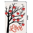 thumbnail image 5 of JOOCAR Valentine's Day Garden Flags, Heart Tree Love 12x18 Inches Double Sided Garden Flags for Outdoor Garden Holiday Yard Decoration, 5 of 5