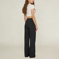 thumbnail image 5 of Girls Linen Pants Kids 2026 Summer Lightweight Casual Beach Baggy Elastic Waist Wide Leg Trousers Athletic Boyfriend Y2K, 5 of 7
