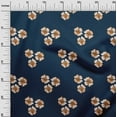 thumbnail image 3 of oneOone Viscose Jersey Blue Fabric Floral Sewing Fabric By The Yard Printed Diy Clothing Sewing Supplies 60 Inch Wide, 3 of 4