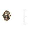 thumbnail image 1 of Marco De Fotos De Resina Vintage Y Mesa Auxiliar De Acrílico Transparente Para Oficina, Dormitorio, Galería, Decoración De Espacios Pequeños, Fácil Montaje, Colecciones De Manualidades, 1 of 8