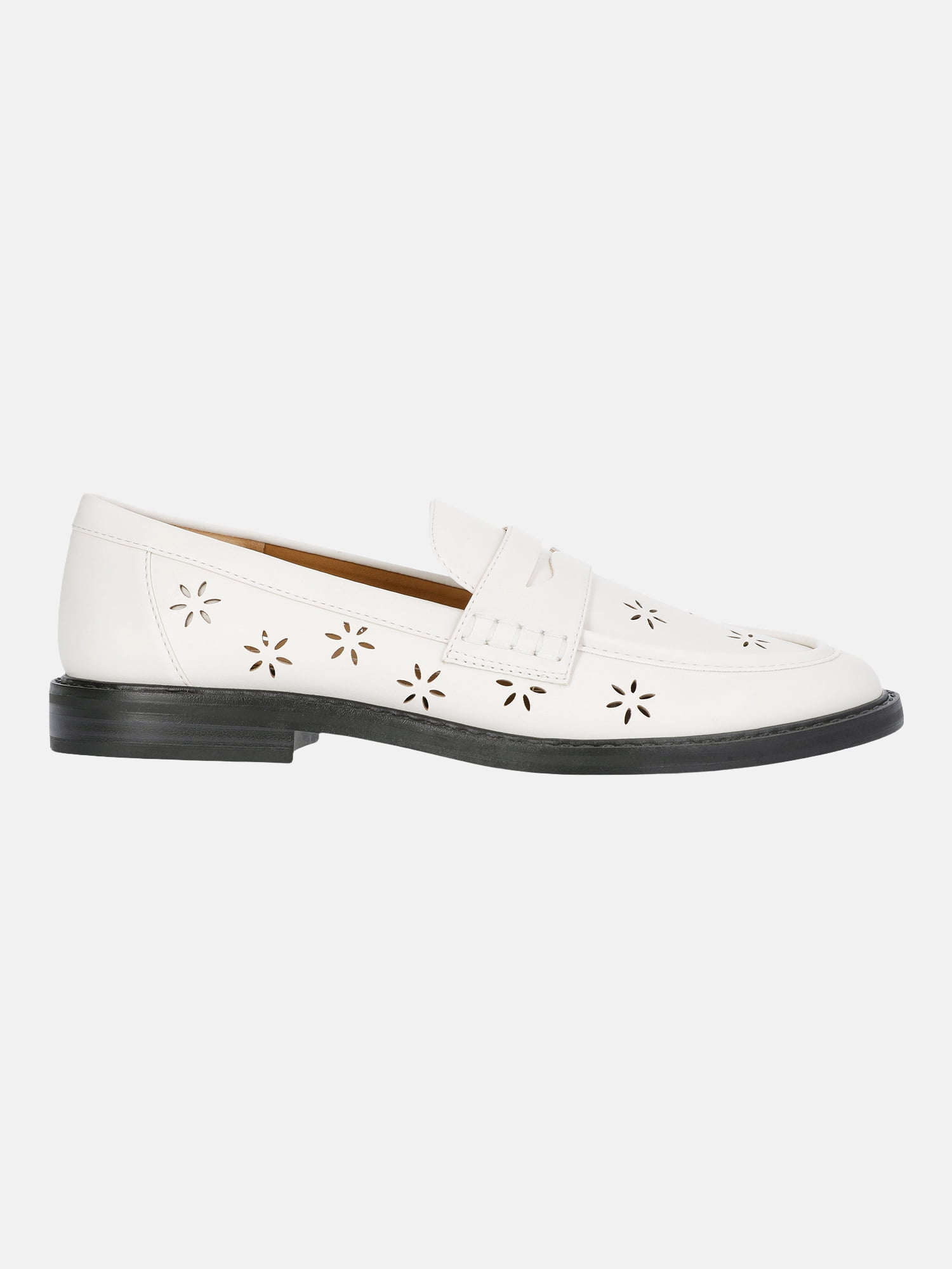 Free Assembly Women's Faux Leather Cut Out Loafers