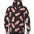 thumbnail image 7 of Naloa Popcorn Men's Casual Hooded Collar Drawstring Hoodies Pullover Sweatshirts Casual Long Sleeve Shirts-Medium, 7 of 7