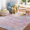 thumbnail image 3 of SAFAVIEH Kids Playhouse Stars in the Night Sky Machine Washable Area Rug, Purple/Light Blue, 7'9" x 10', 3 of 13