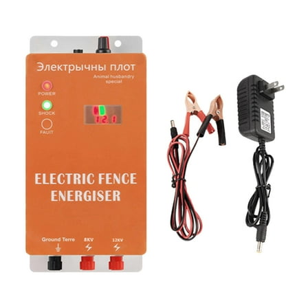 colaxi Electric Fence Livestock Fence Charger,Lightweight Easy to Use Sturdy Compact Livestock Supplies for Livestock Farm