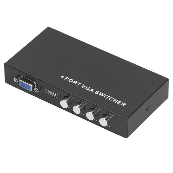 SVGA Monitor, Easy Installation Four VGA Signal Sources 4 Port VGA Switcher Long Service Life High Reliability For Video For Game Consoles