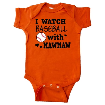 

Inktastic I Watch Baseball with My Mawmaw Gift Baby Boy or Baby Girl Bodysuit