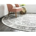 thumbnail image 4 of Rugs.com Brighella Collection Rug – 4 Ft Round Gray Medium Rug Perfect For Kitchens, Dining Rooms, 4 of 7