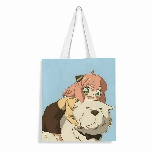 Spy family handbag 13.8×15.8 inches made of canvas material durable and stylish showcasing personal style