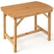 thumbnail image 5 of Costway Mesa de Comedor de Madera de Abeto para Exteriores, Mesa de Comedor para Patio con Agujero para Sombrilla de 4 cm para 4-6 Personas, Mesa al Aire Libre para Césped, Patio, Jardín, Interior, 5 of 5
