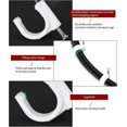 thumbnail image 3 of Hongchun Half Clamp J-hook With Nail, J Clamps For 3/4" Tubing Pipe Support, Wire And Cable Fixing 100pcs white, 3 of 5