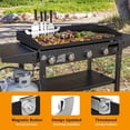 thumbnail image 4 of 10 Inch Griddle Spatula Holder Magnetic Design, Stainless Steel Grill Barbecue Tool Rack, Griddle Accessories for Blackstone Flat Top Griddle and Other Grill Griddles (2 Pcs), 4 of 7
