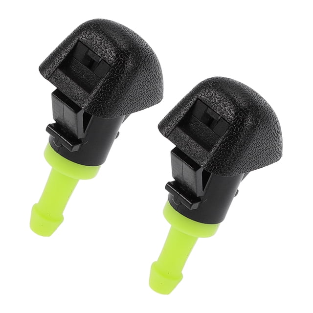 2 piezas de boquilla de lavado de parabrisas delantero para Subaru Outback 2010-2014 y Subaru Legacy 2010-2014, negro y verde