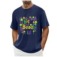 thumbnail image 4 of Casual Summer Tops Carnaval Impreso de Manga Corta Cuello Redondo, Poliéster Ligero para la Fiesta de Verano de Primavera, 4 of 9