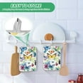 thumbnail image 6 of Pot Holders Set of 2 Heat Resistant 338℉ Kitchen Oven Gloves Potholder Cooking Baking Microwave Mitts Watercolor Butterflies, 6 of 7