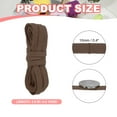 thumbnail image 2 of Uxcell Flat Drawstring Cord Replacement Soft Cotton Hoodie String Cord Roll Dark Brown 10mm x 5 Yd, 2 of 6