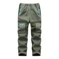 thumbnail image 1 of Kids Ski Pants - Patchwork Design with Pockets - Thicken Warm Trousers for Winter Outdoor Activities, 1 of 3