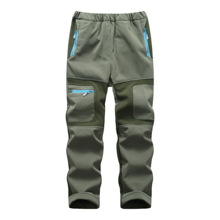

Durtebeua Pants for Bbay Kids Baby Boys Girls Patchwork Ski Pants Suit Pocket Thicken Warm Trouser Pants Regular Ski Pants Casual Pants Boys Tricot Open Bottom -Lined Sweatpants with Pockets
